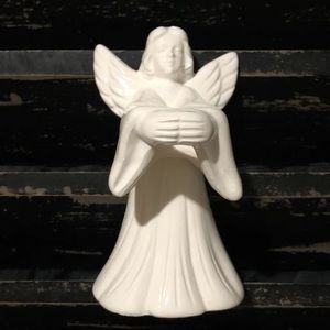 RON GORDON DESIGNS 1985 Vintage Angel Ceramic Candle Stick Holder